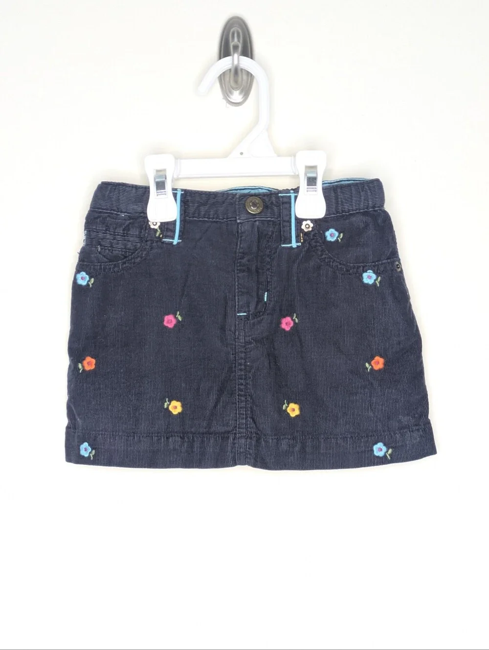 Gap Flower Embroidered Corduroy Skirt 2